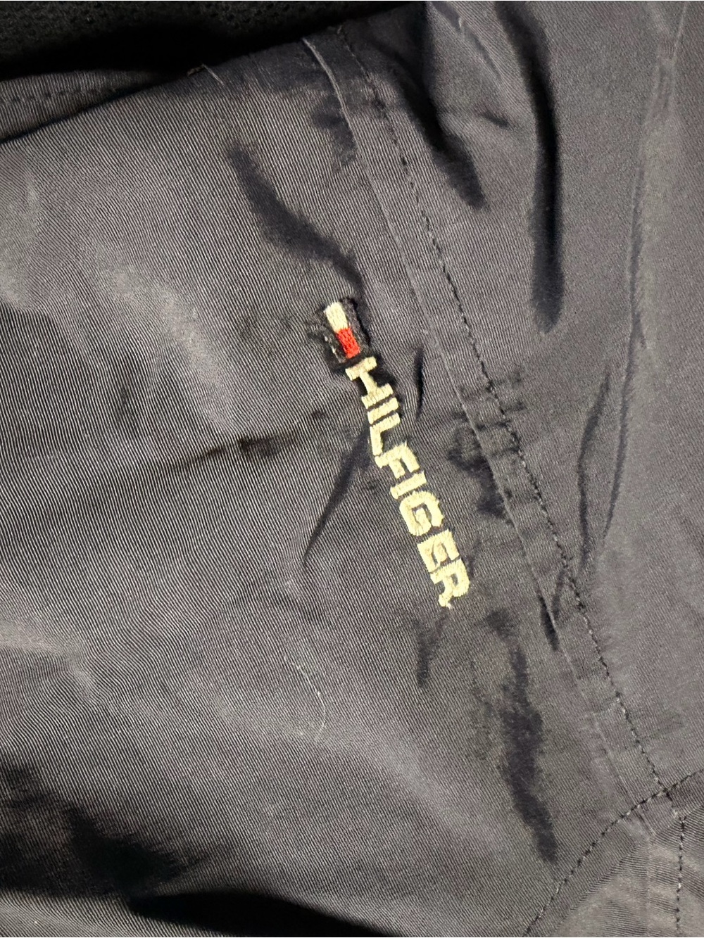 Tommy Hilfiger Men's Black Chinos with Subtle Logo